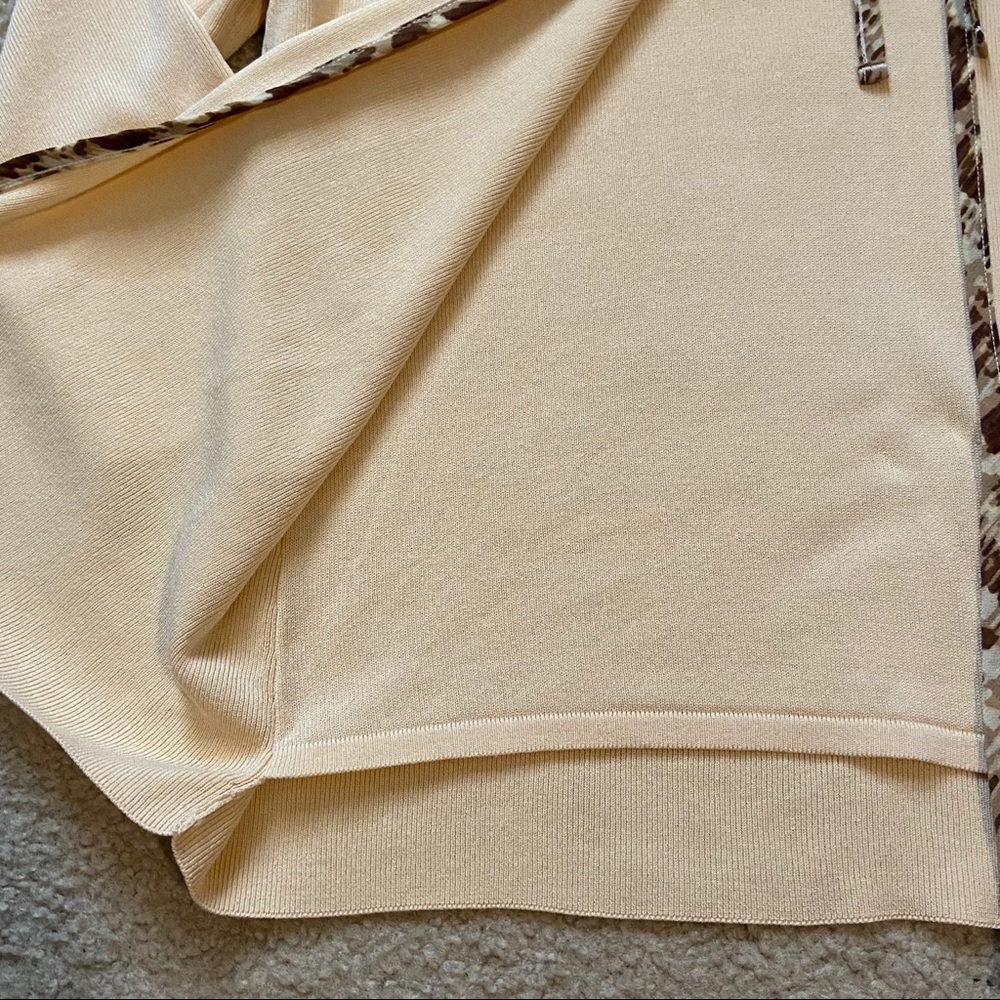 Villager A Liz Claiborne Co 1-Piece Sweater Beige Brown Sz Lrg - Picture 11 of 12